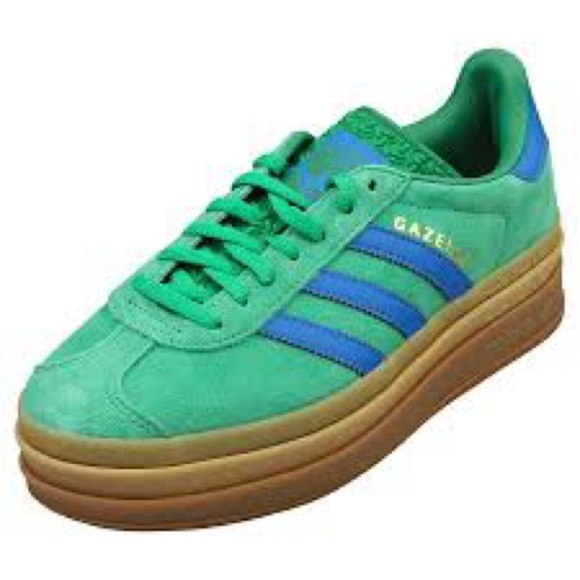 ADIDAS ORIGINALS Gazelle Bold Sneakers Green and Blue - Picture 6 of 7